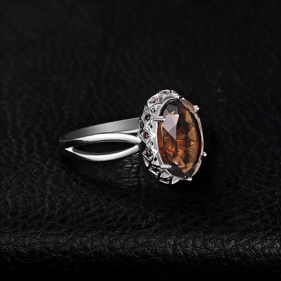 4.7ct Natural Smoky Quartz Ring - Picture 2 of 7